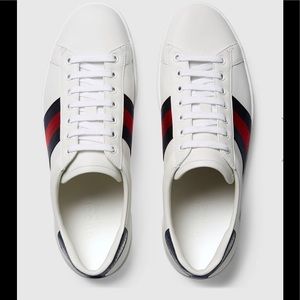 MEN’S ACE LEATHER GUCCI SNEAKER